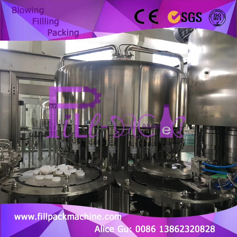 Цена завода ПЭТ розлива воды для минеральной воды/линия/система 3 в 1