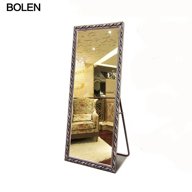 Hot Sale PS frame dressing floor standing mirror Full Length Dressing Mirror for wholesale mirrors