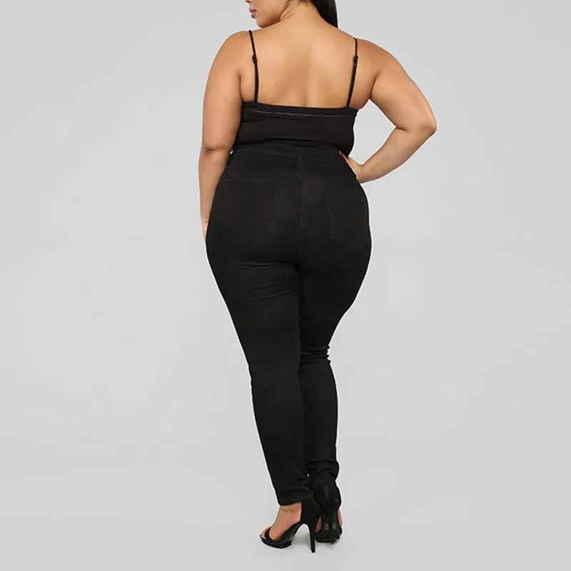 Gallus Plus Size Embroidery Black Overbust Top Sexy Bodysuits For Women