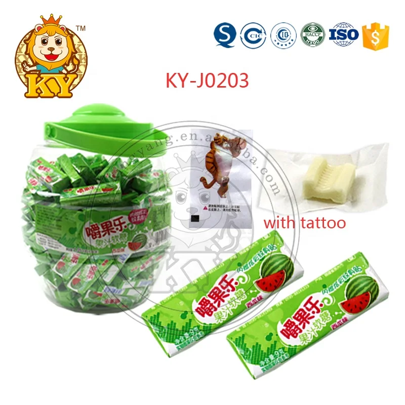 Центральное заполнение шоколадного вкуса тофриски конфеты Молоко жевательные мягкие