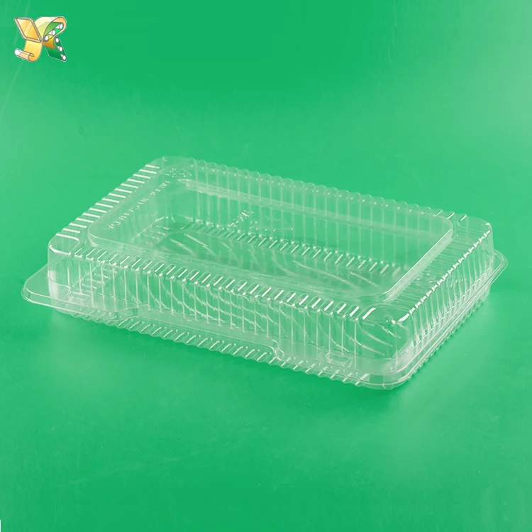 Transparent Container Healty PLA Food Disposable Fruit Box with Lid