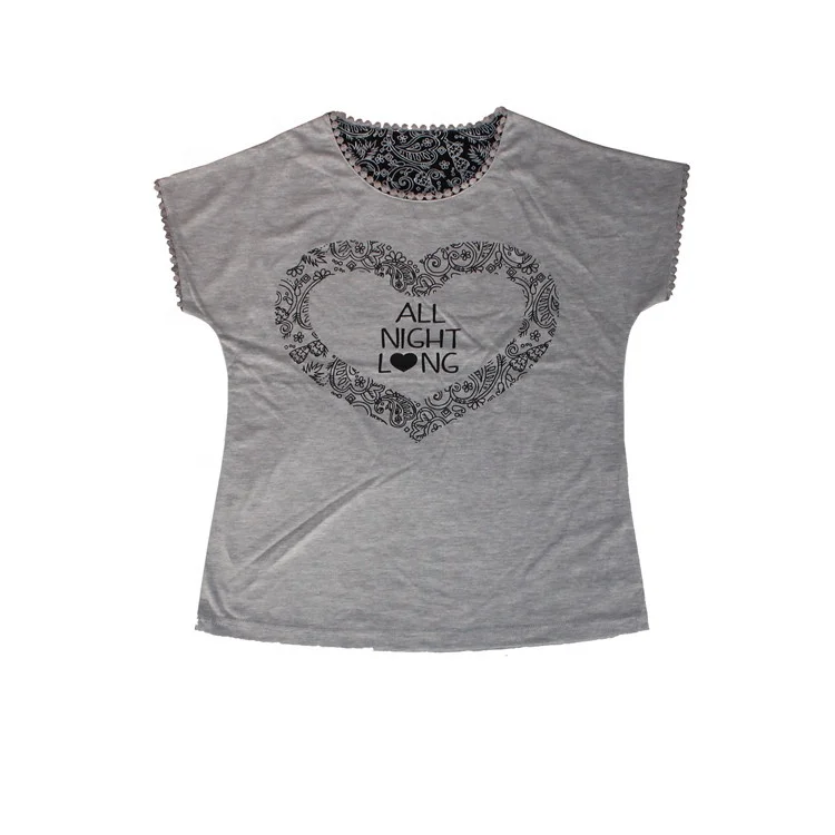 Trendy 100 cotton summer short sleeve pyjama tops and bottoms