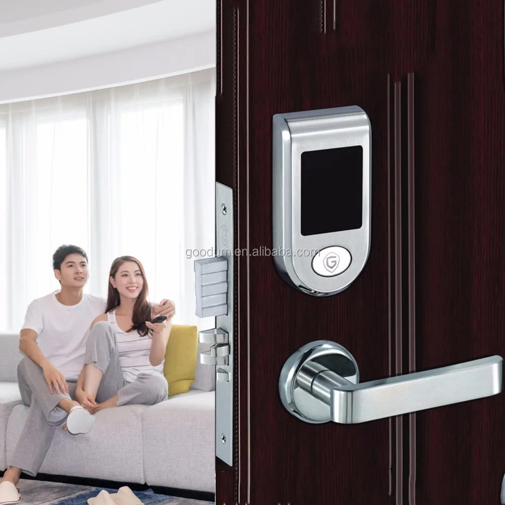 K6100 bright SUS304 American standard lock core hotel lock