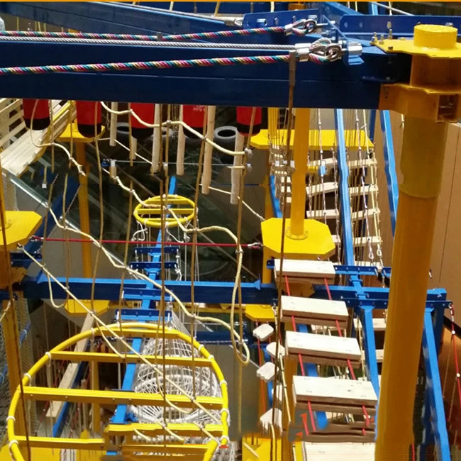 Ropes course adventure indoor playground equipment for shopping mall