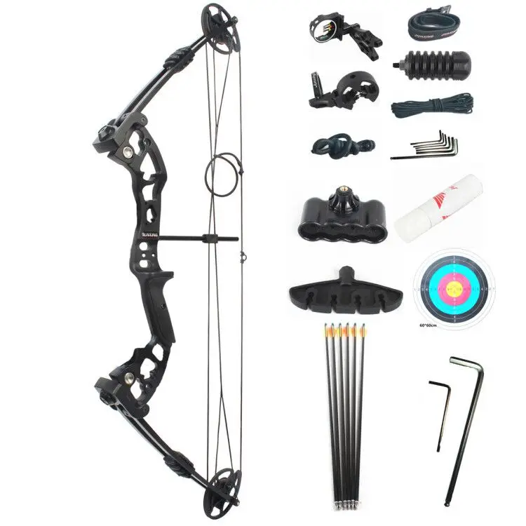 Junxing archery new Compound Bow Hunting Right Hand With 20-55lbs Outdoor Shooting Athletics Bow Set