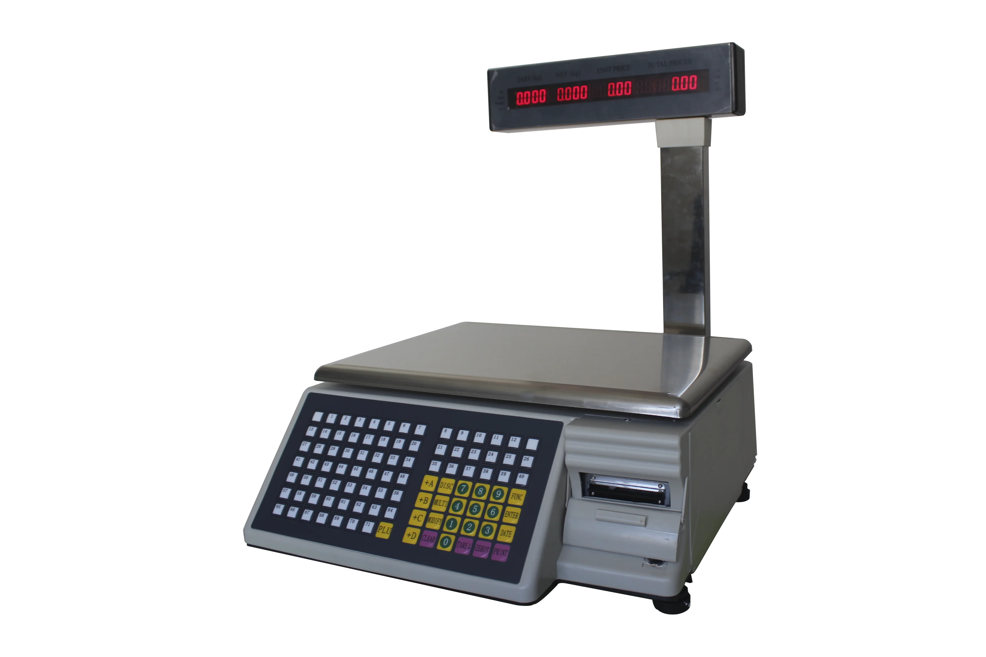 Smart supermarket cash register weight scale machine
