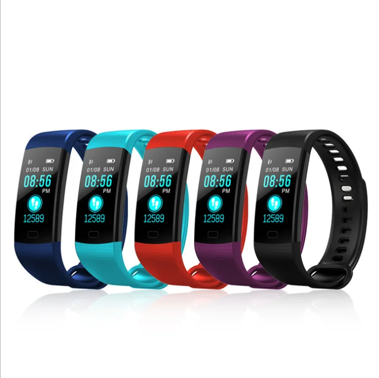 
Hot Selling Touch Screen IP67 Waterproof smart watch Y5 Smart Bracelet Blood Pressure 