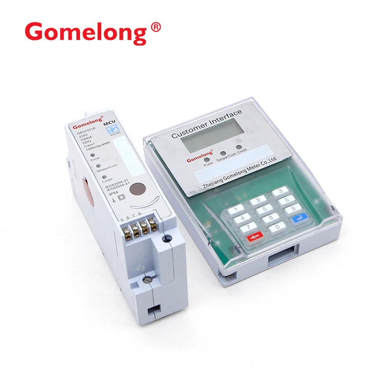 Пользовательские OEM Профессиональный однофазный sts предоплата Сплит клавиатура кило ватт-час счетчик энергии