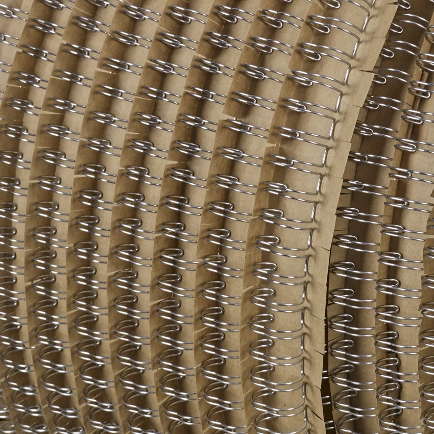 Nylon Coated Silver Color Office Supplies Double Loop  Binding Wire O Roll  Twin Wire Binding Spools