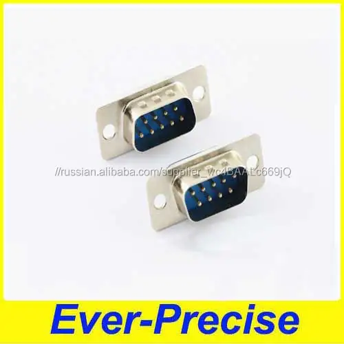 Питания синий мужской D-sub разъем DB9 разъем с паяльной