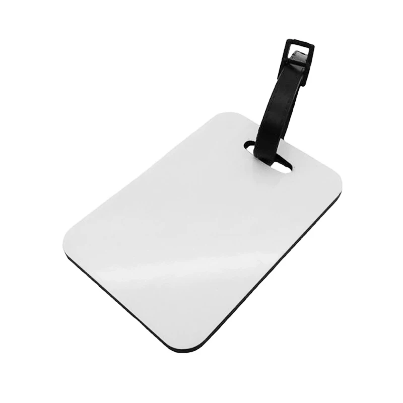 Custom Printable Luggage Tag Sublimation Blank MDF Wooden Luggage Tags