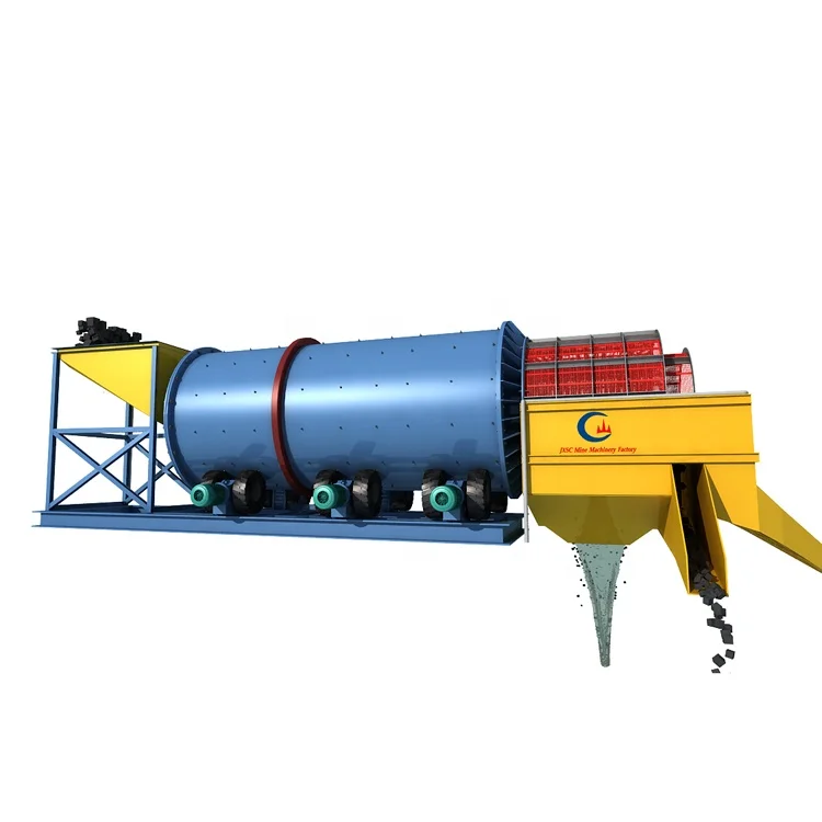 Angola Alluvial Diamond Mining Equipment Diamond Scrubber Washing Machine with 200TPH
