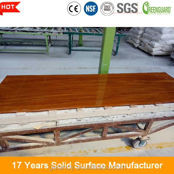 Korean Solid Surface,White Artificial Stone acrylic Solid Surface Sheet