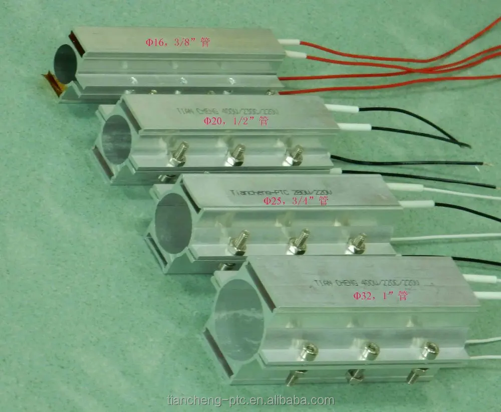 
Aluminum PTC Pipe Heating Element For Water Heater 