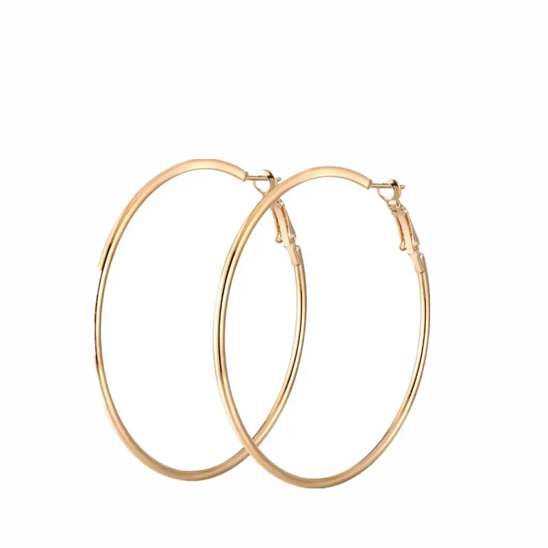 
European Gold And Silver Ear Rings Fashion Big Alloy Earring Jewelry 