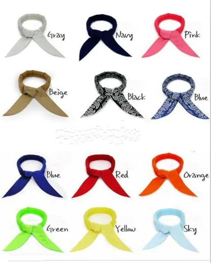 Охладитель для шеи, новый летний крутой шарф разных цветов, охлаждающий шарф для шеи, охлаждающее полотенце, охлаждающая повязка на голову, шарфы для льда