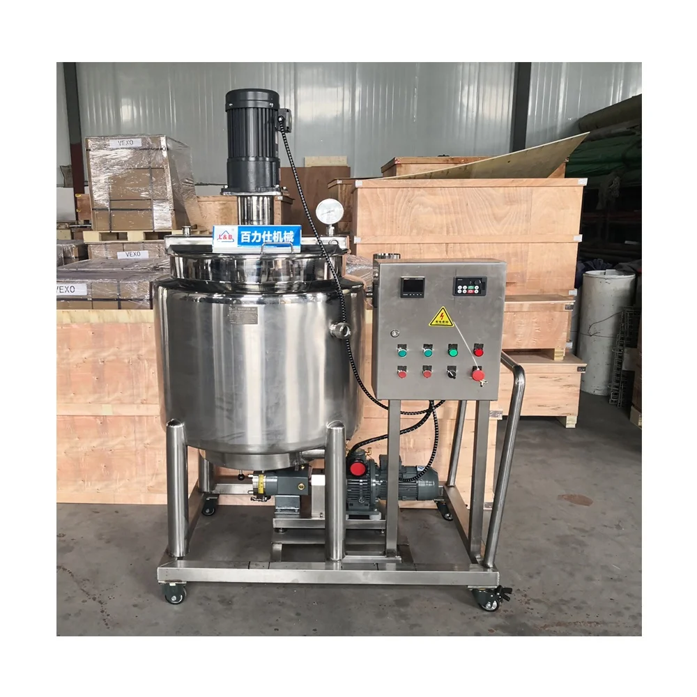 500L stainless steel heating jam mixing tank/ jam progressing machine with lobe pump