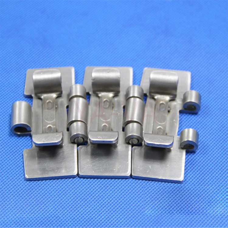 SS 881 Steel Slat Chain Side Flexing Conveyor Chain