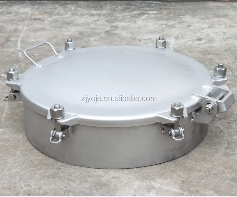 Bulk tank 20 Inch 304 Stainless Steel Manhole Cover / Full Opening manhole cover