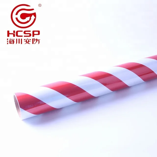 HCSP Reflective Adhesive Warning Marking reflective hip sheet Black Yellow PET Provided 3 Years Radium Stickers Roll