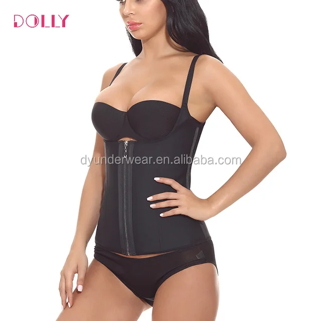 Boned Corset Waist Trainer Body Shaper Women Latex Waist Cincher Fat Burner Slimming