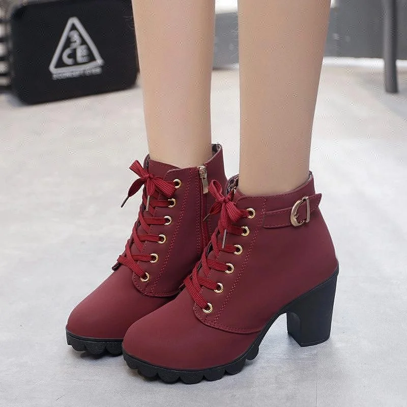 
GUGUTREE 35-41# cheap prices large size women winter boots big sizes lady winter ankle boots 