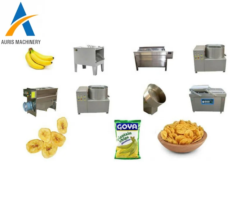 Industrial Banana crisps french fries making machines production line