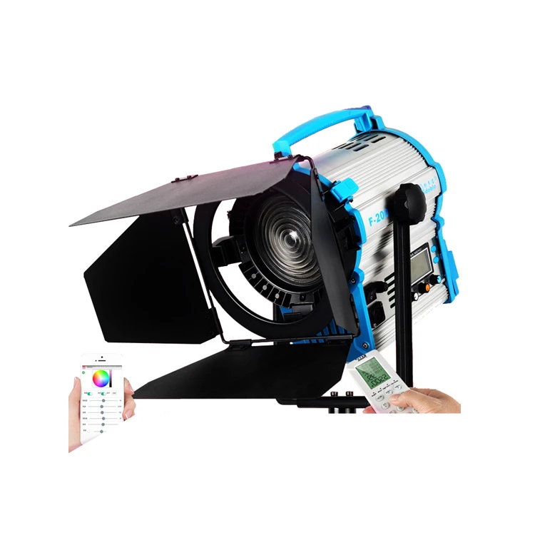 Yidoblo led focusable spotlight  F3500BI wth fresnel light lens 2800-9990K daylight balanced