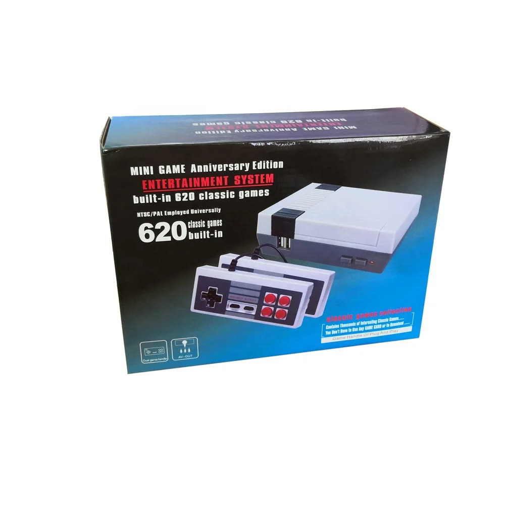 Wholesale 8 Bit Mini Console 620 Retro Classic Games AV Output Wireless Gamepad TV Game Console