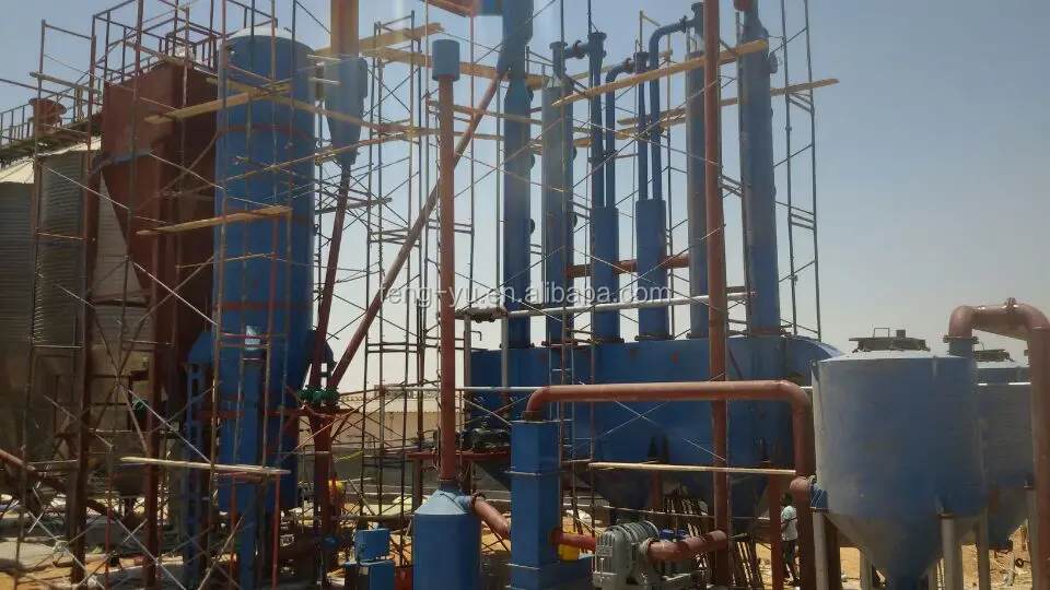 200KW chicken manure gasification power generation power plant under installation in Egypt