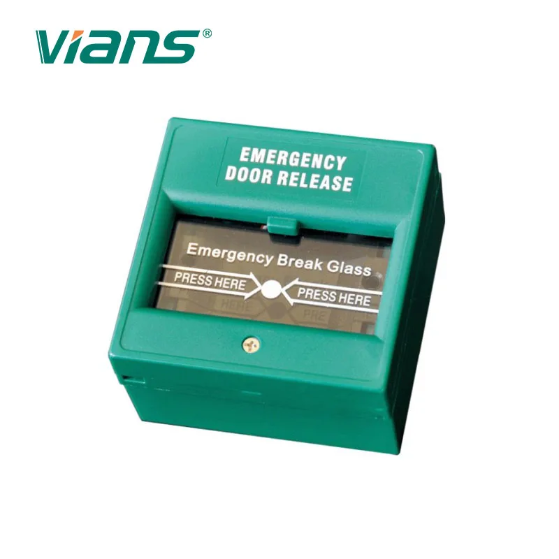 double polarity break glass fire emergency push button