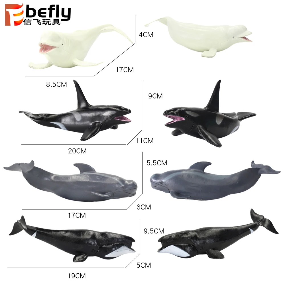 Table decoration gift deep ocean figure plastic shark sea animal toy