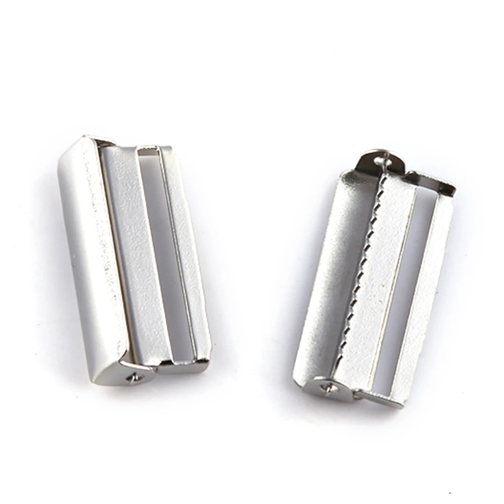 Wholesale garment accessories nickle suspender adjuster for lanyard adjustable elastic Y back