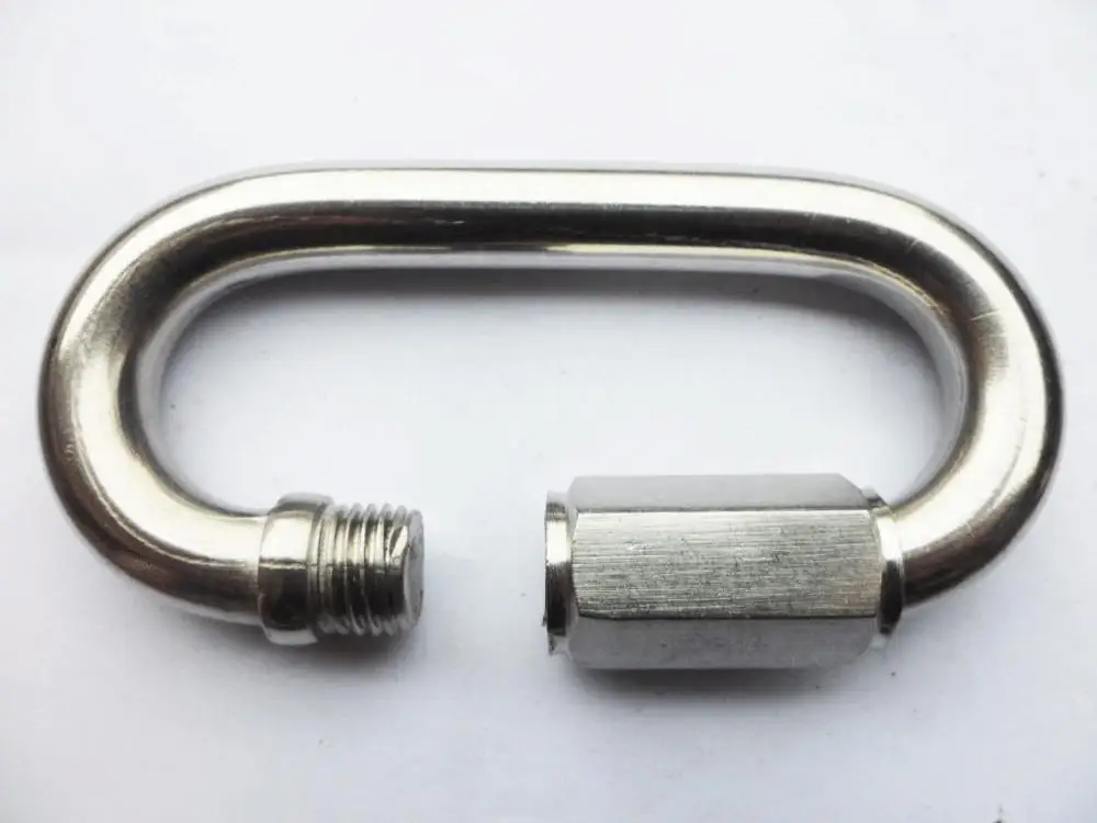 Stainless steel quick link for lifting Adjustable Screw Locked