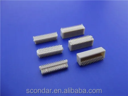 Шаг 0,8 мм, 30-контактный электронный компонент, двухрядный бортовой соединитель