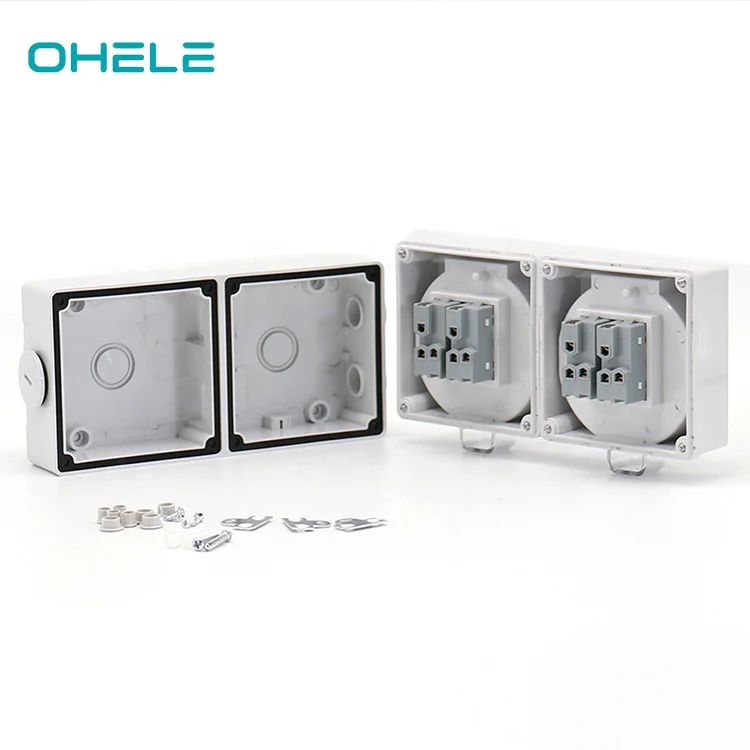 Factory direct sale IP66 waterproof wall socket and switch with UV material