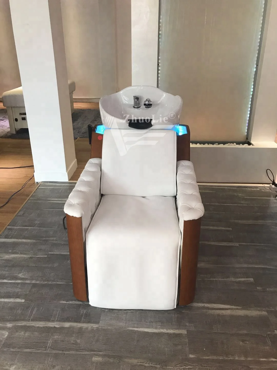 Luxury bowl fall-down lift Electric Shampoo Chair for Salon