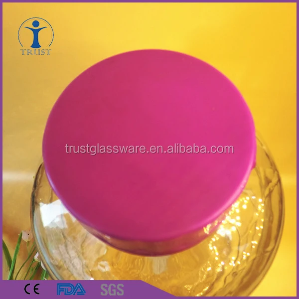 2016 Новый дизайн завод напрямую продавать красивые формы хранения 5 литров стеклянных банок