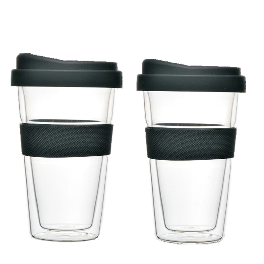 
Reusable coffee tea cup tumbler glass 