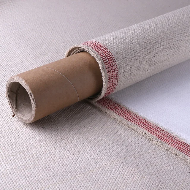 Artist linen canvas roll blend with cotton,roll canvas for oil and acrylic painting