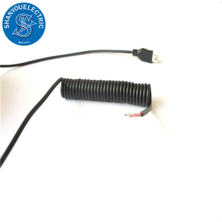  Micro usb/Вилка питания велкобритания/Molex Tyco Amp возраст: 3 4 6 7 8 9 10 12 ядер гибкой пружиной спиральный