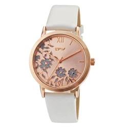 shiny glitter flower watch japan movt geneva lady odm custom wrist watch wholesale