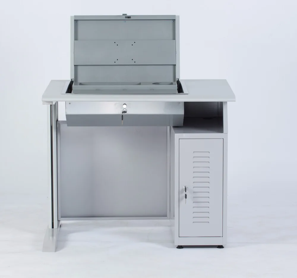 Computer Desk with Lockable Flip-up LCD holder and CPU holder