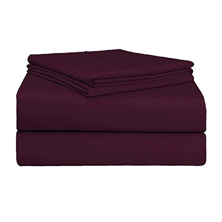 1800 TC Soft Feeling Like Egypt Cotton Microfiber Bed Linen Solid Color