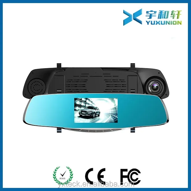 5.0 дюймов мода камера автомобиля боковые зеркала с g-сенсор