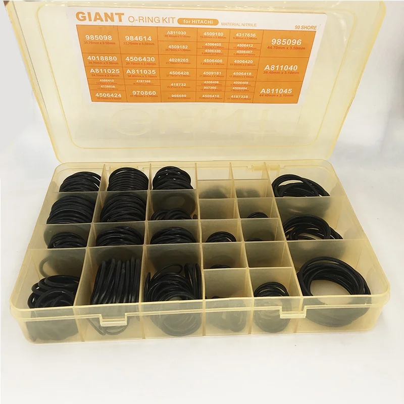 fast delivery excavator Giant O ring box kit 383pcs for Hitachi