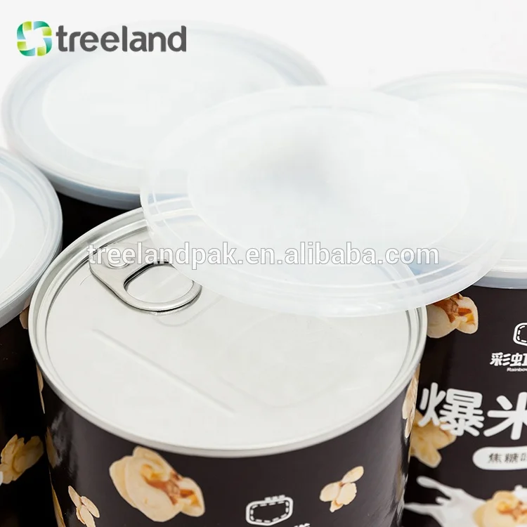 Custom Order Cylinder Popcorn Cardboard Tube Packaging Popcorn Paper Canister