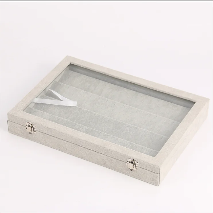 
Jewelry storage box velvet Boxes set case 