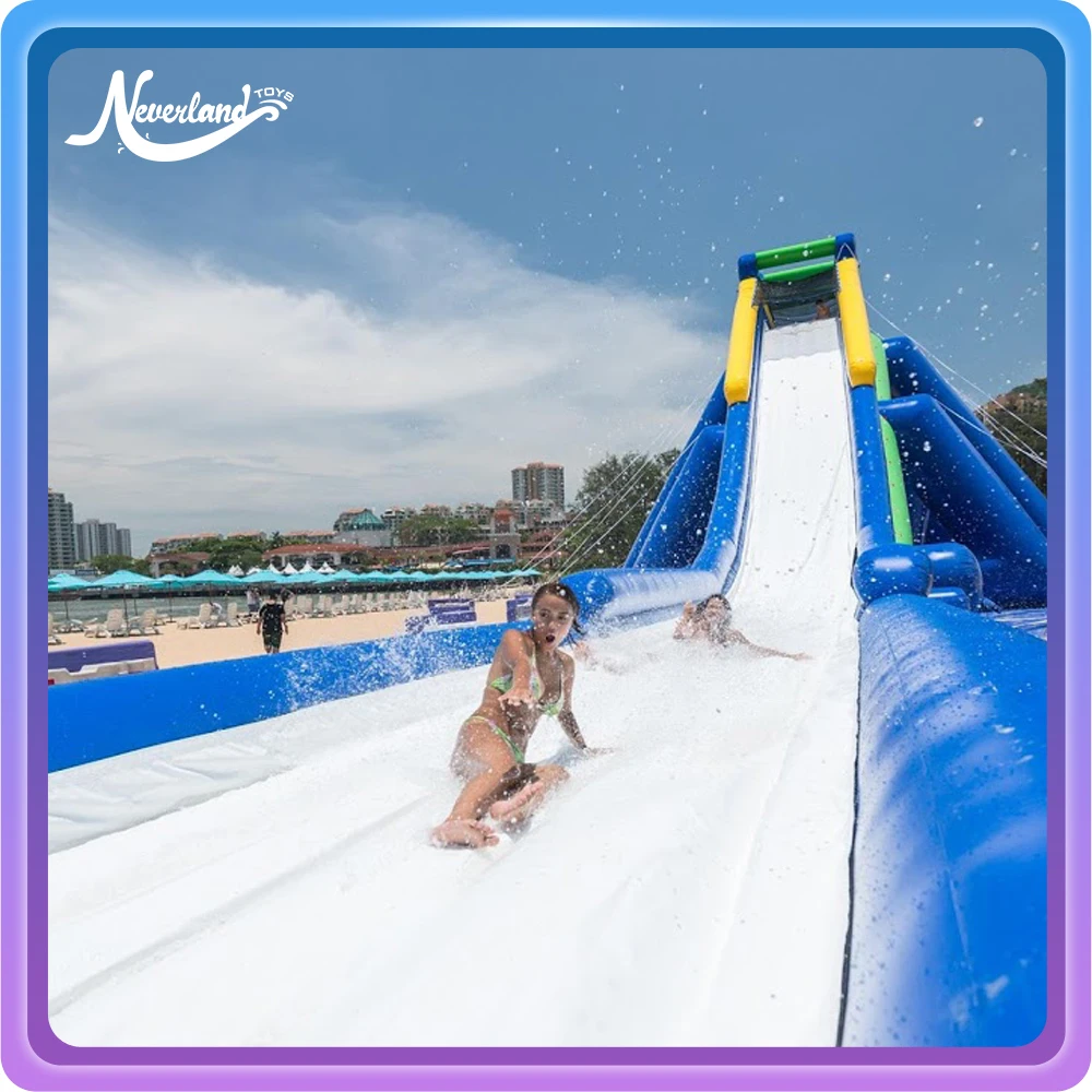 
outdoor commercial Inflatable Equipment with slide water park games for adults 