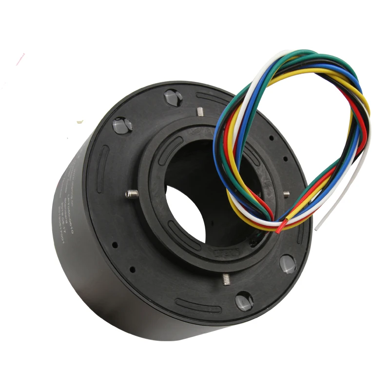 Through hole slip ring,300rpm ID 50mm OD119mm 360,degree rotation swivel joint